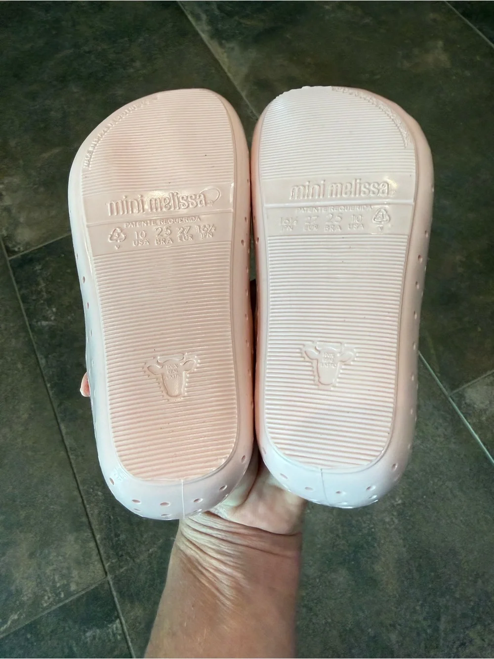 Mini Melissa Furadinha XII Top Flower Pink Mary Janes